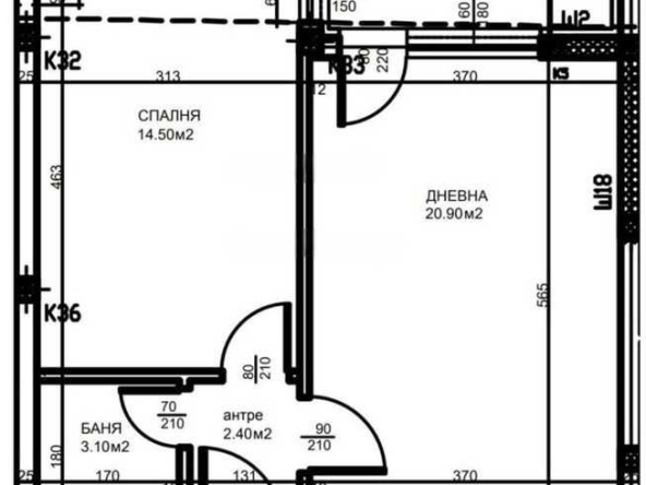 Двустаен апартамент в Пловдив, Тракия - 61 кв.м за 1341 €/кв.м - Снимка #1