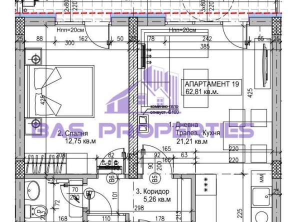 Двустаен апартамент в София, Модерно предградие - 74 кв.м за 1268 €/кв.м - Снимка #1