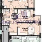 Тристаен апартамент в София, Малинова долина - 97 кв.м за 2062 €/кв.м - Снимка #1