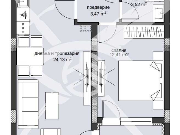 Двустаен апартамент в Пловдив, Христо Смирненски - 66 кв.м за 1315 €/кв.м - Снимка #1