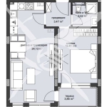 Двустаен апартамент в Пловдив, Христо Смирненски - 66 кв.м за 1517 €/кв.м - Снимка #1