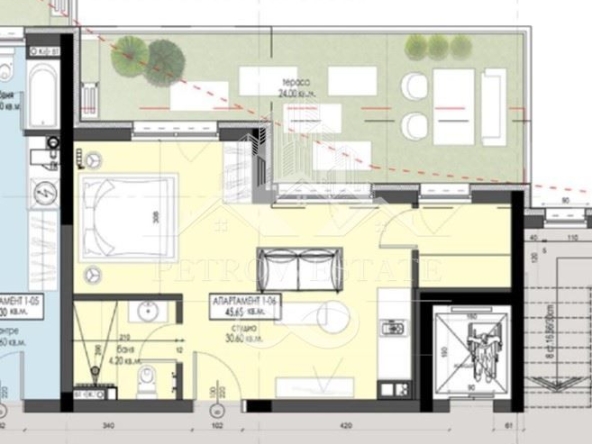 Едностаен апартамент в Велинград - 46 кв.м за 920 €/кв.м - Снимка #1