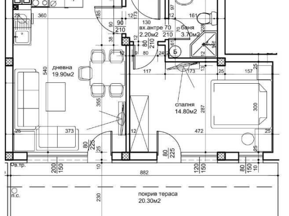 Двустаен апартамент в Пловдив, Христо Смирненски - 75 кв.м за 840 €/кв.м - Снимка #1
