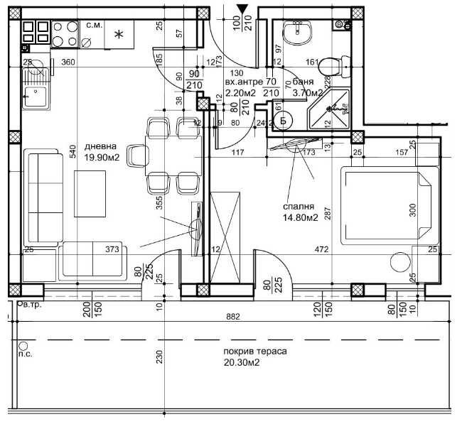 Двустаен апартамент в Пловдив, Христо Смирненски - 75 кв.м за 840 €/кв.м - Снимка #1