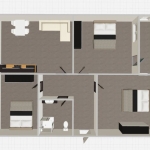 Тристаен апартамент в Перник, Изток - 89 кв.м за 1012 €/кв.м - Снимка #1