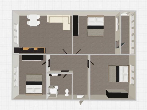 Тристаен апартамент в Перник, Изток - 89 кв.м за 1012 €/кв.м - Снимка #1