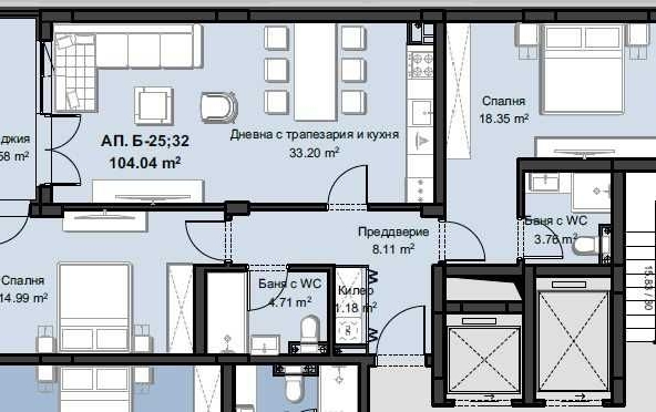Тристаен апартамент в Пловдив, Христо Смирненски - 129 кв.м за 1302 €/кв.м - Снимка #1