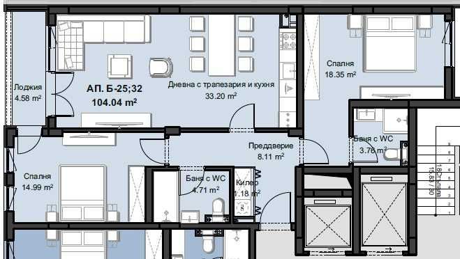 Тристаен апартамент в Пловдив, Христо Смирненски - 129 кв.м за 1302 €/кв.м - Снимка #1