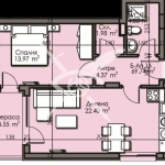 Двустаен апартамент в Бургас, Изгрев - 69 кв.м за 1314 €/кв.м - Снимка #1