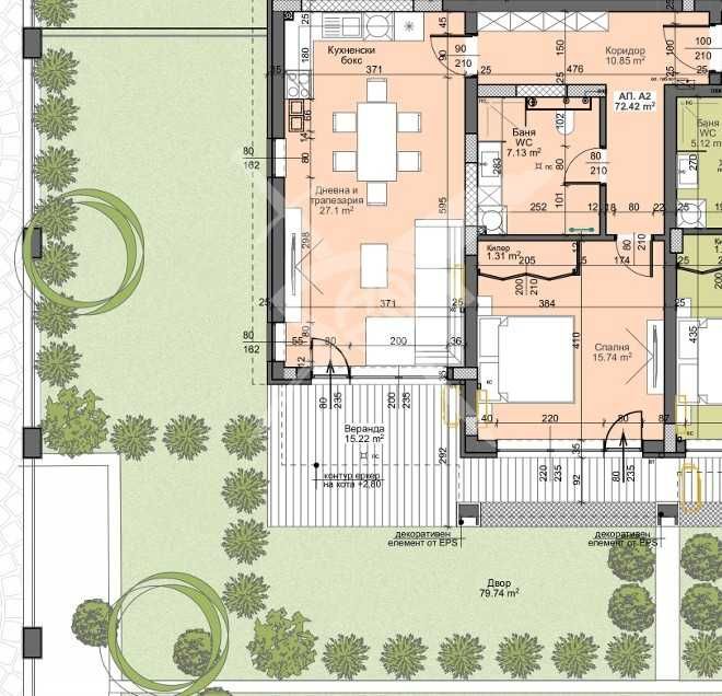 Дава се под наем Двустаен апартамент в Пловдив, Остромила - 76 кв.м за 94934.46 € - Снимка #1