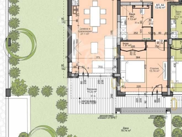 Дава се под наем Двустаен апартамент в Пловдив, Остромила - 76 кв.м за 95175 € - Снимка #1