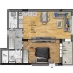 Двустаен апартамент в Пловдив, Остромила - 74 кв.м за 480 €/кв.м - Снимка #1