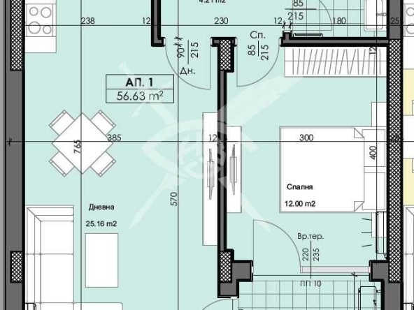 Двустаен апартамент в Пловдив, Кършияка - 67 кв.м за 548 €/кв.м - Снимка #1