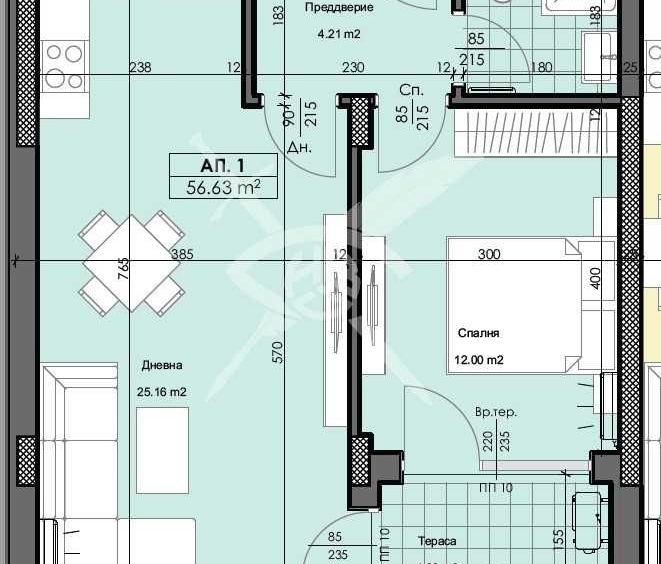 Двустаен апартамент в Пловдив, Кършияка - 67 кв.м за 548 €/кв.м - Снимка #1