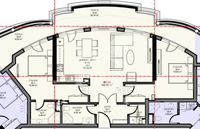 Двустаен апартамент в Поморие - 122 кв.м за 1148 €/кв.м - Снимка #1