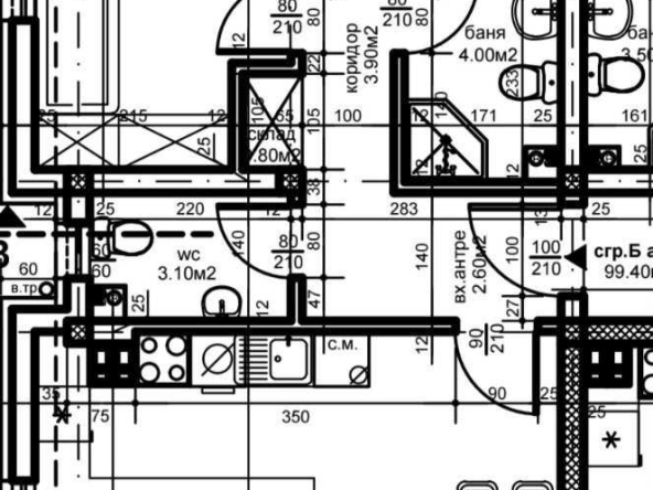 Тристаен апартамент в Пловдив, Беломорски - 113 кв.м за 536 €/кв.м - Снимка #1