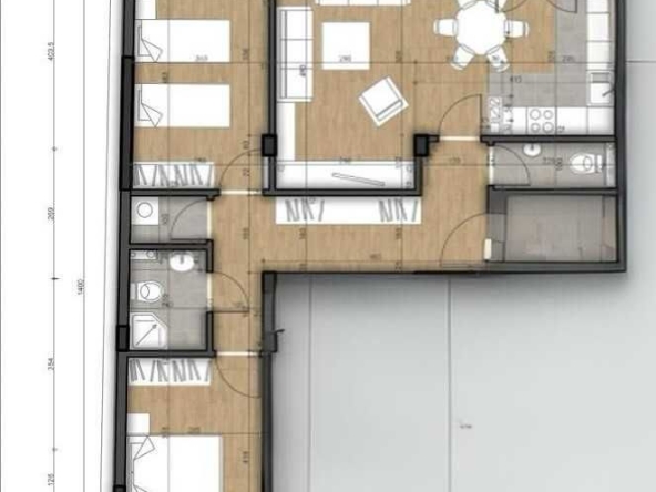 Тристаен апартамент в София, Левски - 115 кв.м за 1553 €/кв.м - Снимка #1