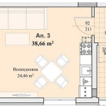 Едностаен апартамент в Пловдив, Христо Смирненски - 44 кв.м за 603 €/кв.м - Снимка #1