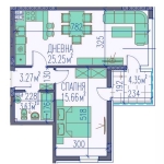 Двустаен апартамент в Пловдив, Тракия - 84 кв.м за 739 €/кв.м - Снимка #1