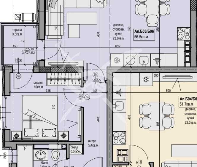 Двустаен апартамент в Пловдив, Христо Смирненски - 67 кв.м за 1000 €/кв.м - Снимка #1
