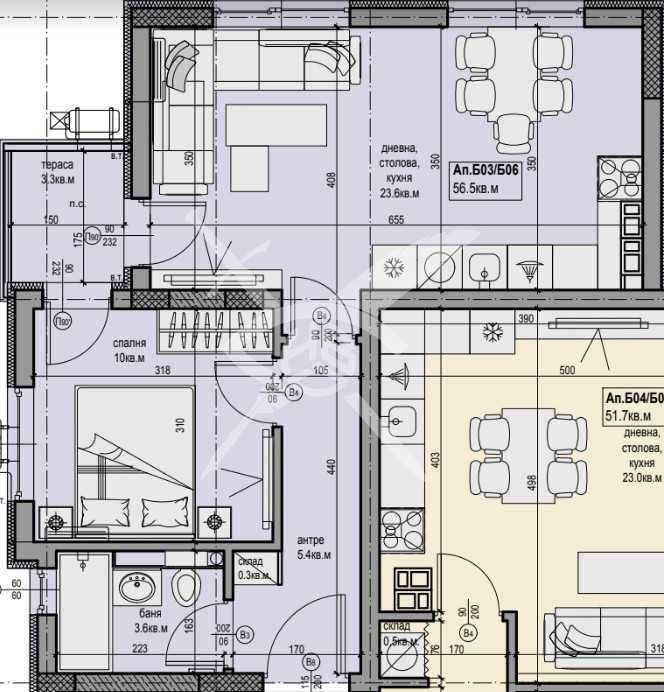 Двустаен апартамент в Пловдив, Христо Смирненски - 67 кв.м за 1000 €/кв.м - Снимка #1