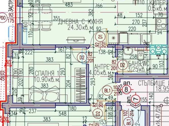 Тристаен апартамент в Пловдив, Кючук Париж - 87 кв.м за 1351 €/кв.м - Снимка #1