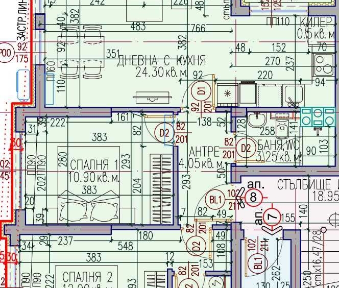 Тристаен апартамент в Пловдив, Кючук Париж - 87 кв.м за 1351 €/кв.м - Снимка #1