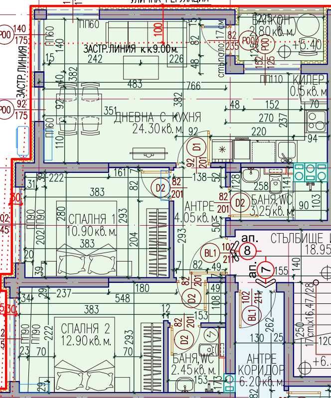 Тристаен апартамент в Пловдив, Кючук Париж - 87 кв.м за 1351 €/кв.м - Снимка #1