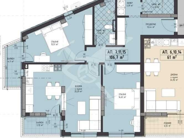 Тристаен апартамент в Пловдив, Христо Смирненски - 125 кв.м за 436 €/кв.м - Снимка #1