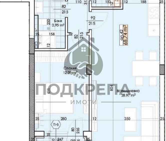 Двустаен апартамент в Пловдив, Тракия - 82 кв.м за 1071 €/кв.м - Снимка #1