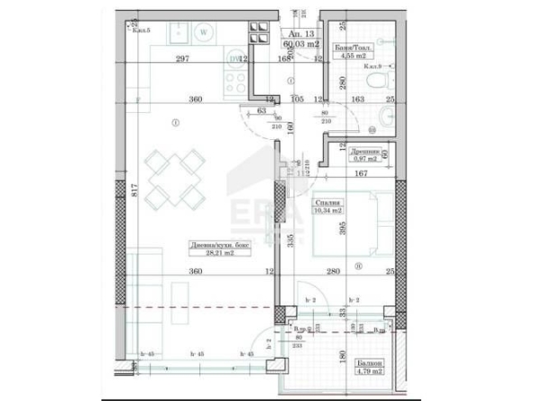 Двустаен апартамент в Варна, Левски - 72 кв.м за 1895 €/кв.м - Снимка #1