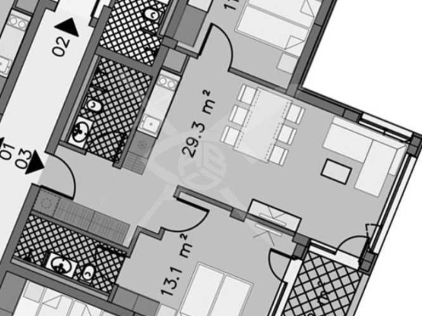 Тристаен апартамент в Созопол - 54 кв.м за 2189 €/кв.м - Снимка #1