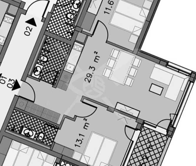 Тристаен апартамент в Созопол - 54 кв.м за 2189 €/кв.м - Снимка #1