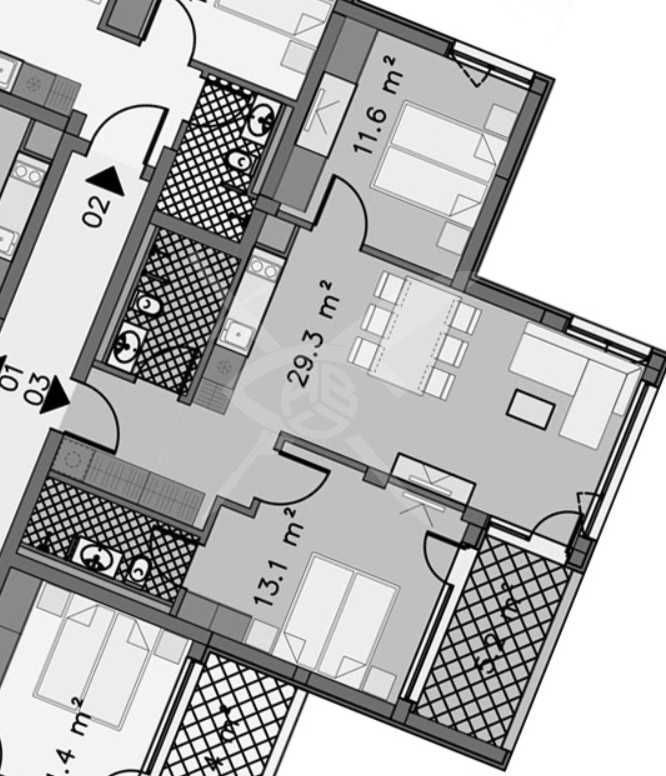 Тристаен апартамент в Созопол - 54 кв.м за 2189 €/кв.м - Снимка #1