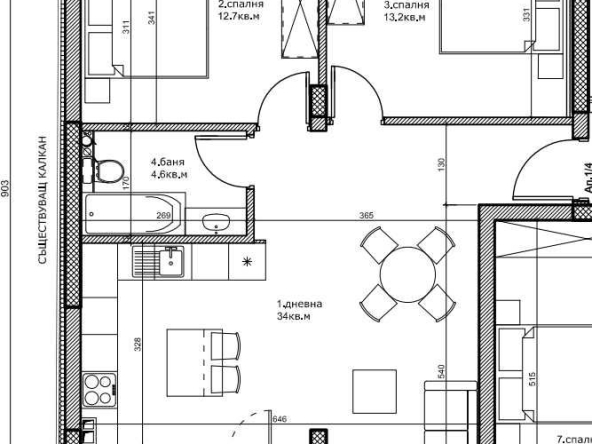 Тристаен апартамент в Пловдив, Кючук Париж - 95 кв.м за 1300 €/кв.м - Снимка #1