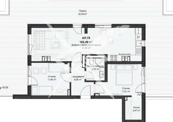 Тристаен апартамент в Пловдив, Кючук Париж - 209 кв.м за 892 €/кв.м - Снимка #1
