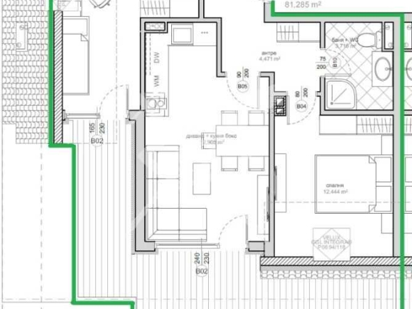 Двустаен апартамент в Бургас, Меден рудник - зона А - 81 кв.м за 963 €/кв.м - Снимка #1