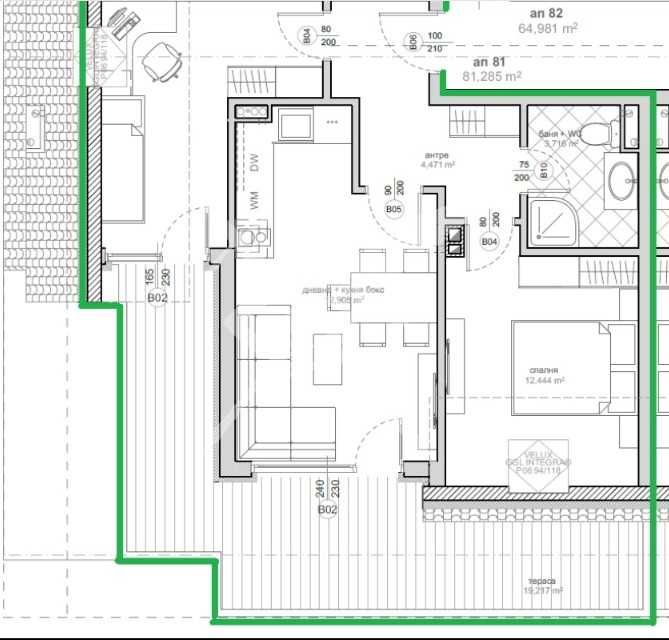Двустаен апартамент в Бургас, Меден рудник - зона А - 81 кв.м за 963 €/кв.м - Снимка #1