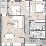 Тристаен апартамент в Пловдив, Кършияка - 107 кв.м за 1085 €/кв.м - Снимка #1