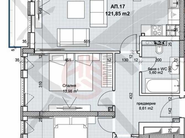 Тристаен апартамент в София, Лозенец - 144 кв.м за 2703 €/кв.м - Снимка #1