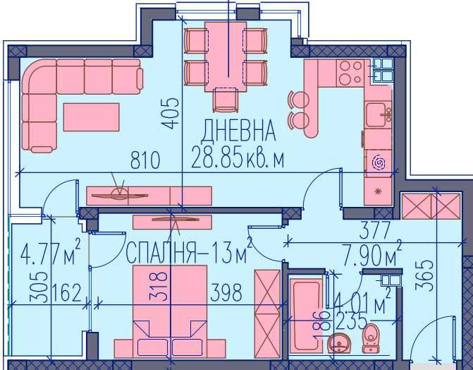 Двустаен апартамент в Пловдив, Каменица 2 - 86 кв.м за 1307 €/кв.м - Снимка #1