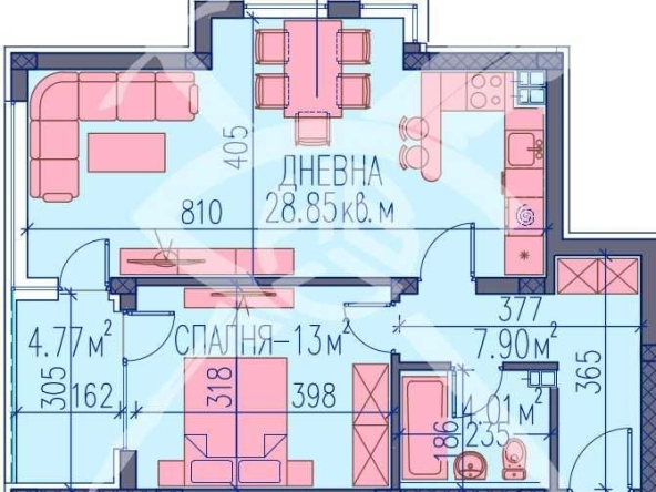 Двустаен апартамент в Пловдив, Изгрев - 85 кв.м за 1223 €/кв.м - Снимка #1