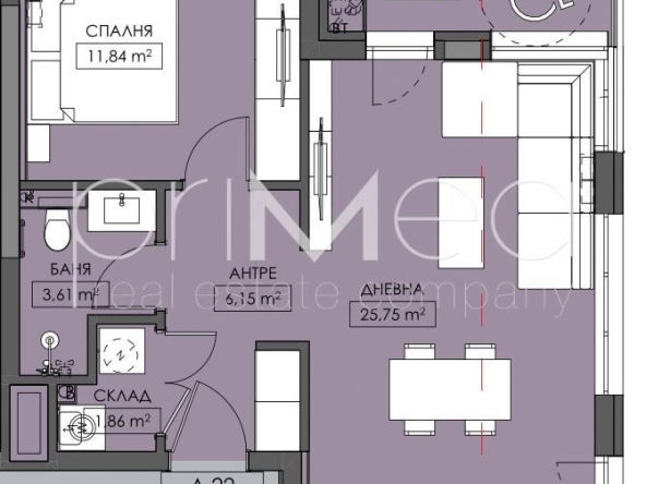 Двустаен апартамент в Бургас, Меден рудник - зона В - 80 кв.м за 505 €/кв.м - Снимка #1