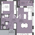 Двустаен апартамент в Бургас, Меден рудник - зона В - 80 кв.м за 950 €/кв.м - Снимка #1