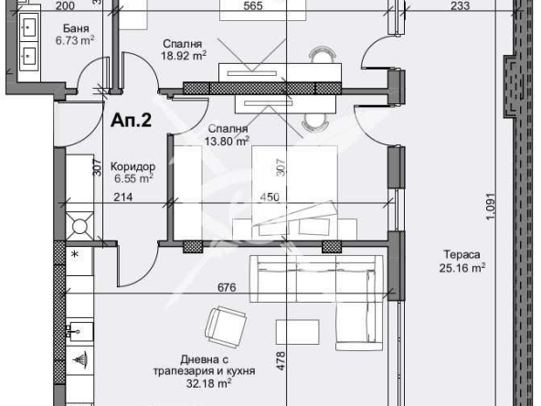 Тристаен апартамент в Пловдив, Кършияка - 140 кв.м за 966 €/кв.м - Снимка #1