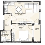 Двустаен апартамент в Пловдив, Христо Смирненски - 68 кв.м за 1318 €/кв.м - Снимка #1