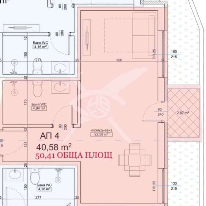 Едностаен апартамент в Приморско - 54 кв.м за 1491 €/кв.м - Снимка #1