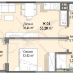 Двустаен апартамент в София, Кръстова вада - 65 кв.м за 1439 €/кв.м - Снимка #1
