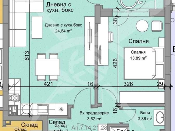 Двустаен апартамент в Пловдив, Остромила - 72 кв.м за 1245 €/кв.м - Снимка #1