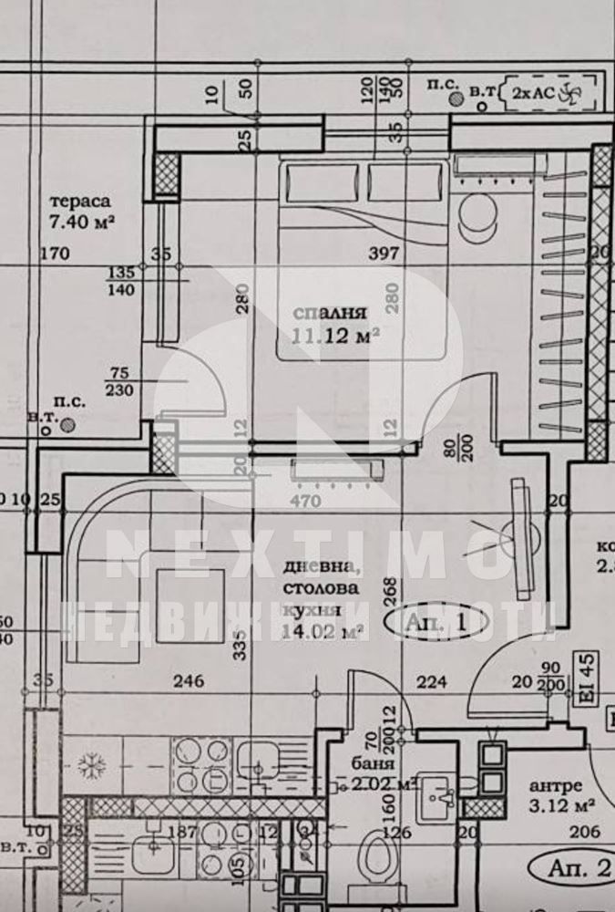Двустаен апартамент в Пловдив, Център - 53 кв.м за 2100 €/кв.м - Снимка #1